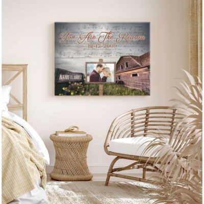 Custom Canvas Prints Personalized Wedding Anniversary Gifts Photo Song Bedroom Wall Art Decor Ohcanvas Illustration 1