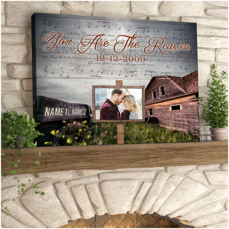 Custom Canvas Prints Personalized Wedding Anniversary Gifts Photo Song Bedroom Wall Art Decor Ohcanvas Illustration 2