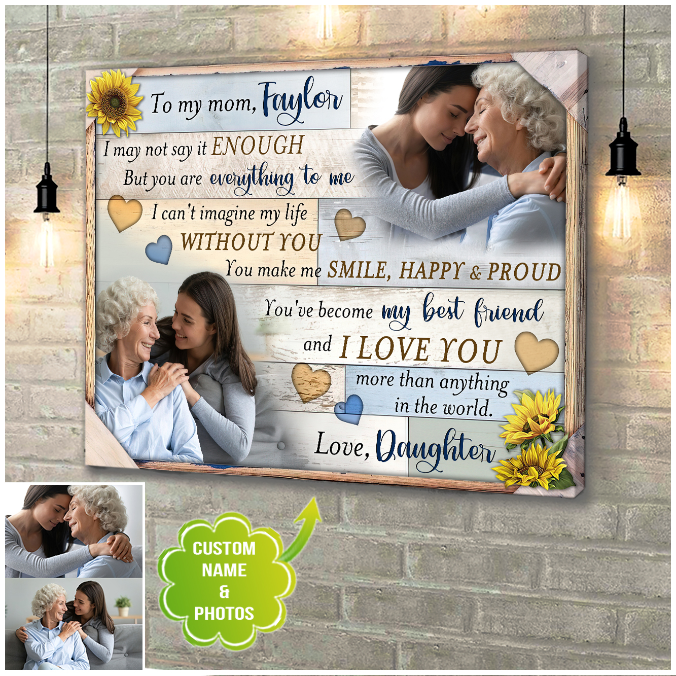 Personalized Gifts for Boyfriend s Mom Canvas Prints To My
