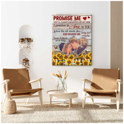 Custom Canvas Prints Wedding Anniversary Gifts Personalized Photo Promise Me You Will Always Ohcanvas