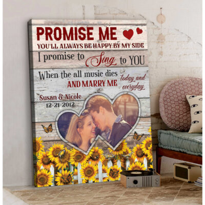 Custom Canvas Prints Wedding Anniversary Gifts Personalized Photo Promise Me You Will Always Ohcanvas Illustration 4