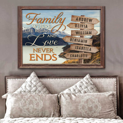 Custom Canvas Prints Personalized Gifts Family Gifts Mountain River Nature Views Ohcanvas
