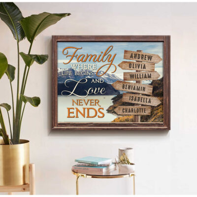 Custom Canvas Prints Personalized Gifts Family Gifts Mountain River Nature Views Ohcanvas (Illustration-2)