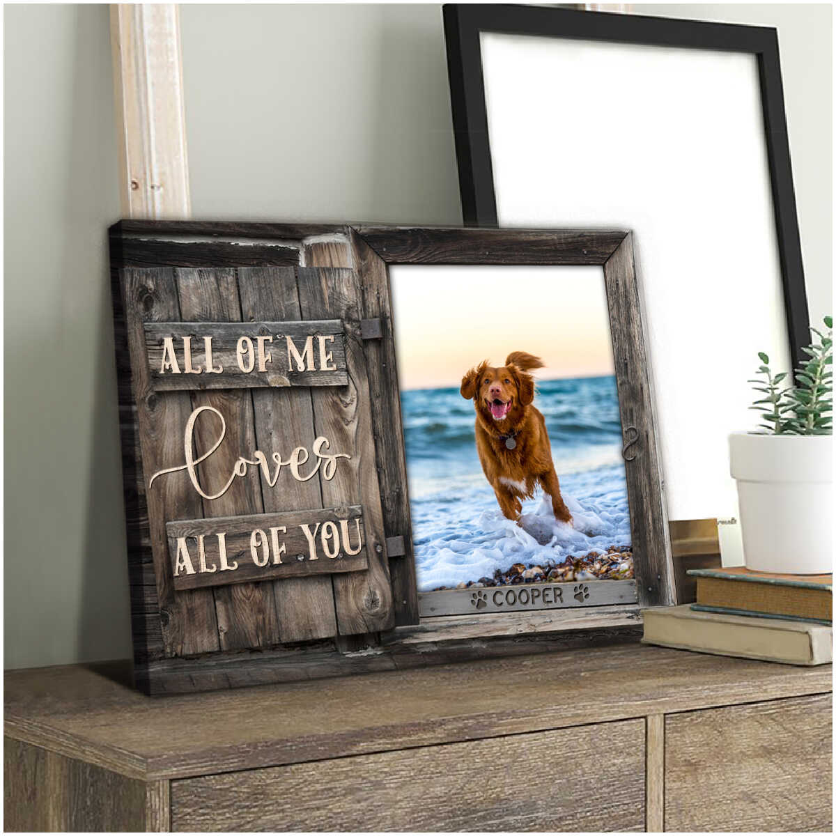 Custom Canvas Prints Personalized Pet Photo Gifts All Of Me Loves All Of You Ohcanvas