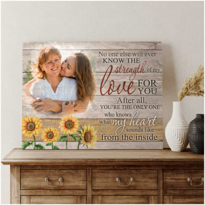 Customized Photo Gifts For Daughter And Mom Sweet Gifts For Mother Canvas Art
