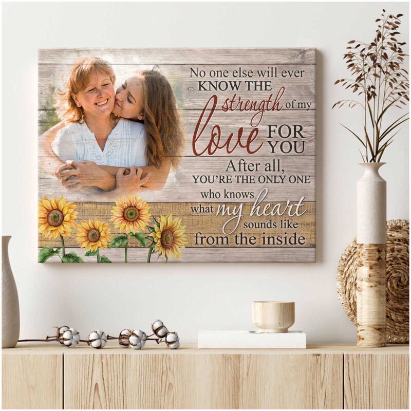 Customized Photo Gifts For Daughter And Mom Sweet Gifts For Mother Canvas Art Illustration 1