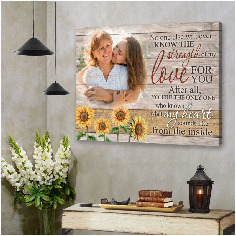 Customized Photo Gifts For Daughter And Mom Sweet Gifts For Mother Canvas Art Illustration 4