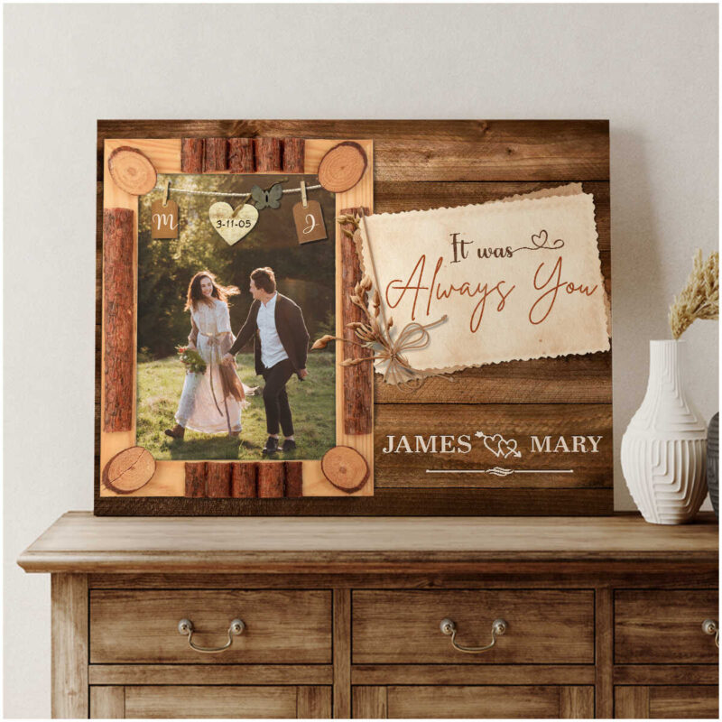 Personalized Wedding Canvas Print Gifts For Wife