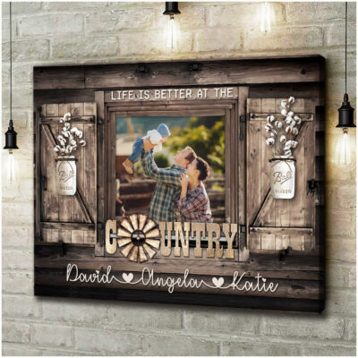 Custom Canvas Personalized Photo Gifts Family Photo Prints Life Is Better At The Country Ohcanvas (Illustration-1)