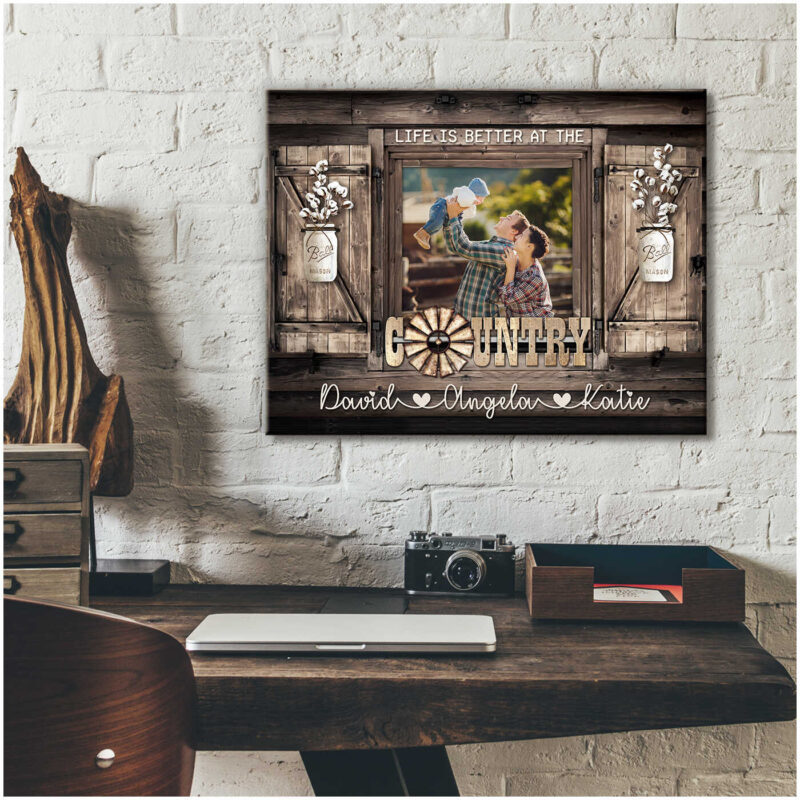 Custom Canvas Personalized Photo Gifts Family Photo Prints Life Is Better At The Country Ohcanvas (Illustration-2)