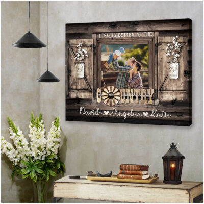 Custom Canvas Personalized Photo Gifts Family Photo Prints Life Is Better At The Country Ohcanvas (Illustration-4)