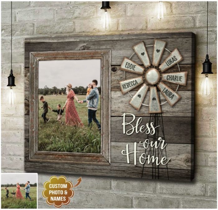 Bless Our Home Canvas Art - wedding gifts for parents.