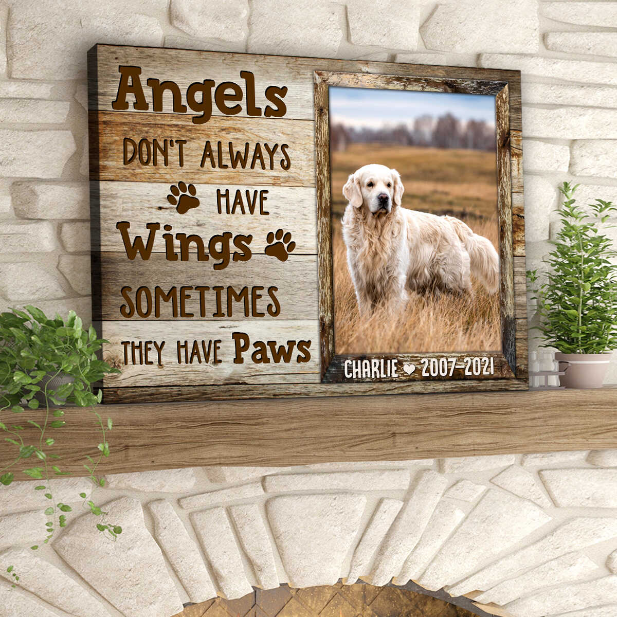 Angels Don't Always Have Wings Custom Canvas Prints Illustration 1