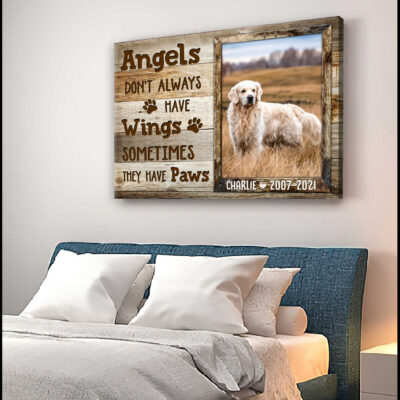 Angels Don't Always Have Wings Custom Canvas Prints