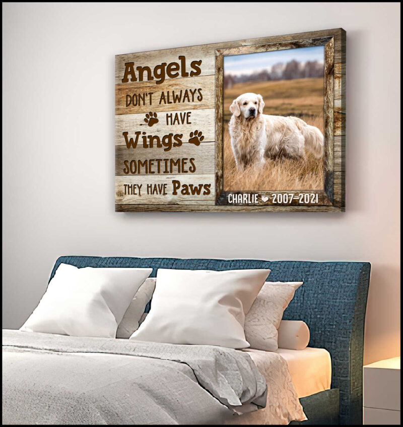 Angels Don'T Always Have Wings Custom Canvas Prints