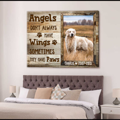 Angels Don'T Always Have Wings Custom Canvas Prints Illustration 3