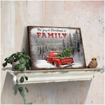 Custom Canvas Prints Family Personalized Christmas Gifts The Joy Of Christmas Is Family Wall Art Decor Ohcanvas (Illustration-2)