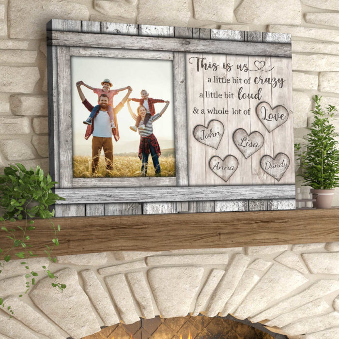 Family Portrait Canvas Print - wedding gifts for parents. 