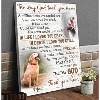 The Day God Took You Home Custom Canvas Prints