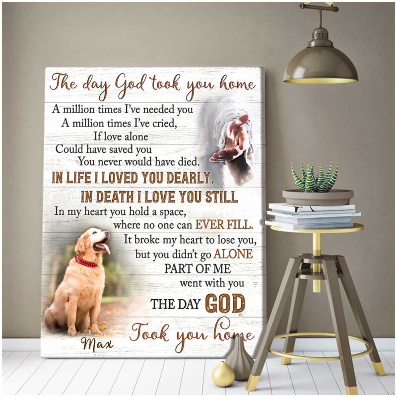 The Day God Took You Home Custom Canvas Prints Illustration 1