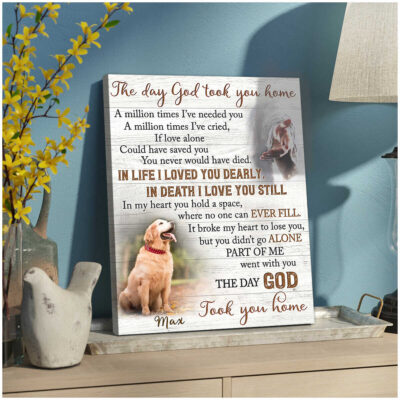The Day God Took You Home Custom Canvas Prints Illustration 2