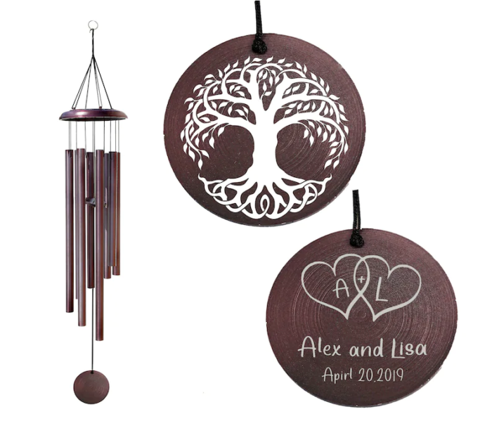 Customized Wind Chimes - Gifts For Parents On Wedding Day