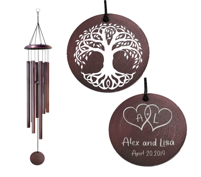 Customized Wind Chimes - gifts for parents on wedding day