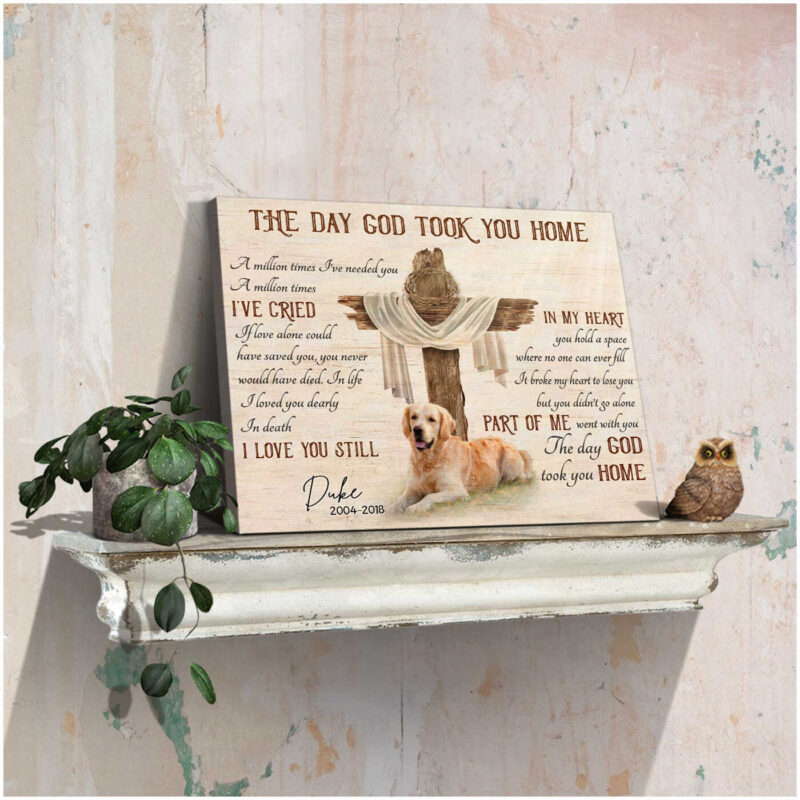 The Day God Took You Home Wall Art Canvas Prints Illustration 1