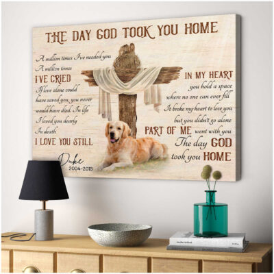 The Day God Took You Home Wall Art Canvas Prints