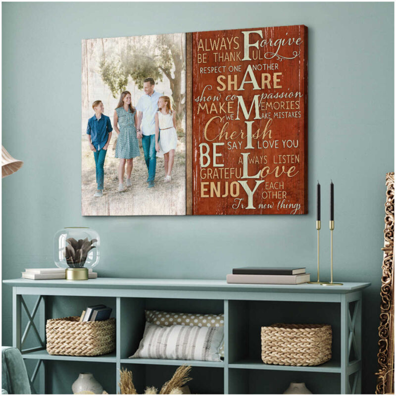 Canvas Prints Personalized Photo Gifts Family Farmhouse Wall Decor Illustration 1