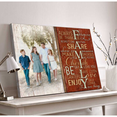 Canvas Prints Personalized Photo Gifts Family Farmhouse Wall Decor Illustration 3