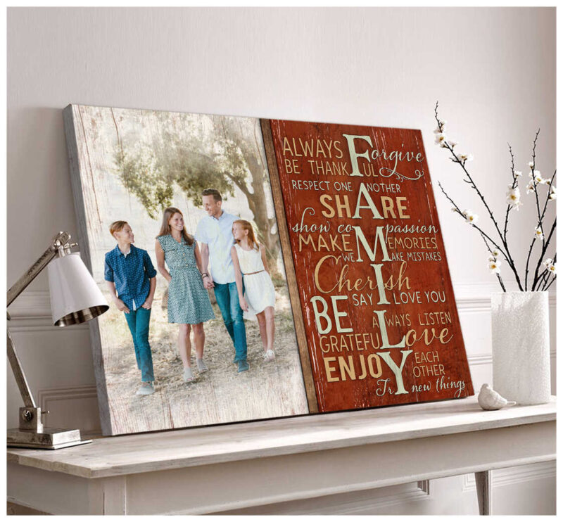 Canvas Prints Personalized Photo Gifts Family Farmhouse Wall Decor Illustration 3