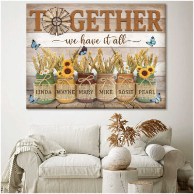 Custom Canvas Prints Personalized Names Family Gifts Together We Have It All Ohcanvas (Illustration-3)