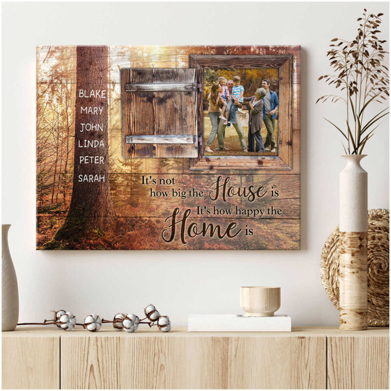 Custom Canvas Prints Personalized Photo Names Gifts It'S Not How Big The House Is Ohcanvas(Illustration-1)