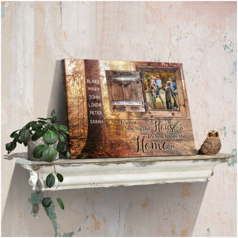Custom Canvas Prints Personalized Photo Names Gifts It'S Not How Big The House Is Ohcanvas(Illustration-2)