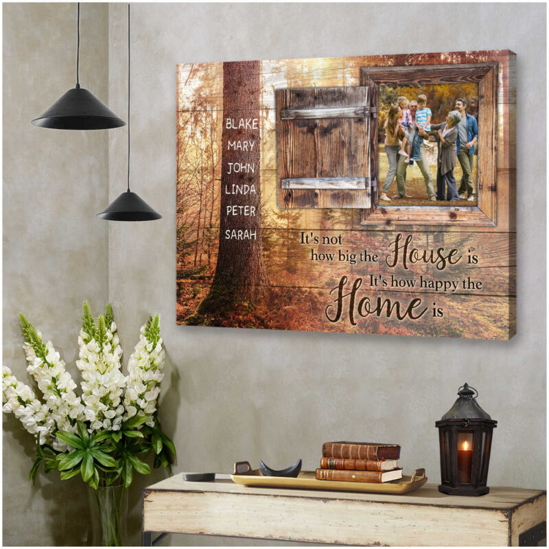 Custom Canvas Prints Personalized Photo Names Gifts It'S Not How Big The House Is Ohcanvas(Illustration-3)