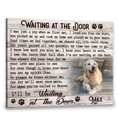 Custom Canvas Prints Personalized Dog Memorial Gifts
