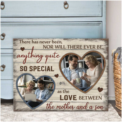 Customized Gifts For Mom, Mom And Son Canvas Print Wall Art Decoration Illustration 3
