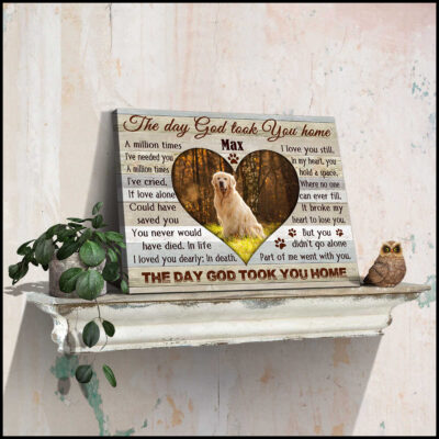 The Day God Took You Home Personalized Canvas Prints Illustration 1