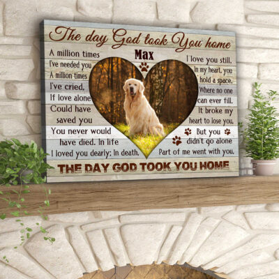The Day God Took You Home Personalized Canvas Prints Illustration 2