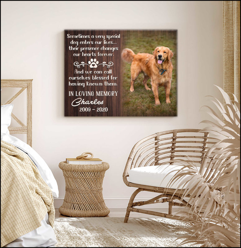 Custom Canvas Prints Personalized Memorial Pet Photo Sometimes a very ...