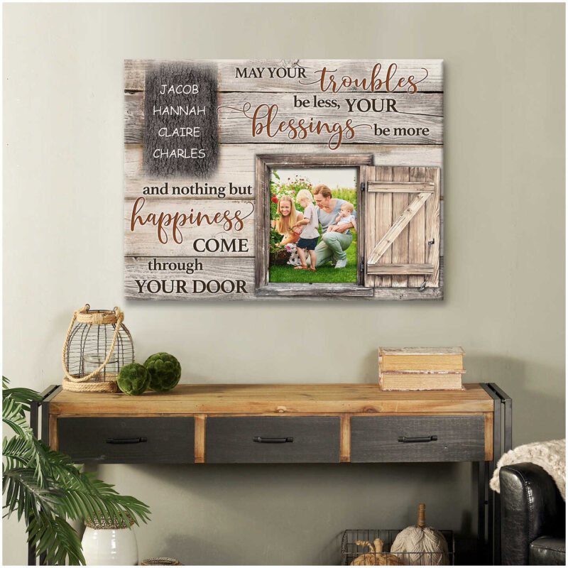 Custom Canvas Prints Personalized Photo Gifts Family Gifts May Your Troubles Be Less Ohcanvas (Illustration-3)