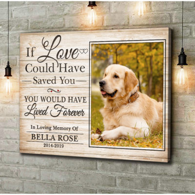 Personalized Memorial Pet Photo Canvas Prints