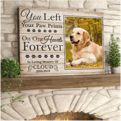 Custom Canvas Prints Personalized Dog Memorial Gifts
