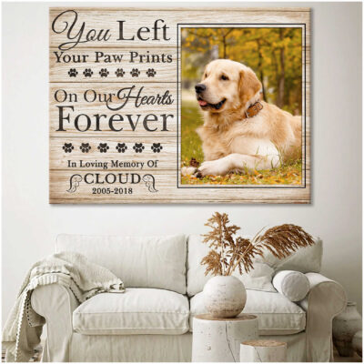 Custom Canvas Prints Personalized Dog Memorial Gifts Illustration 4