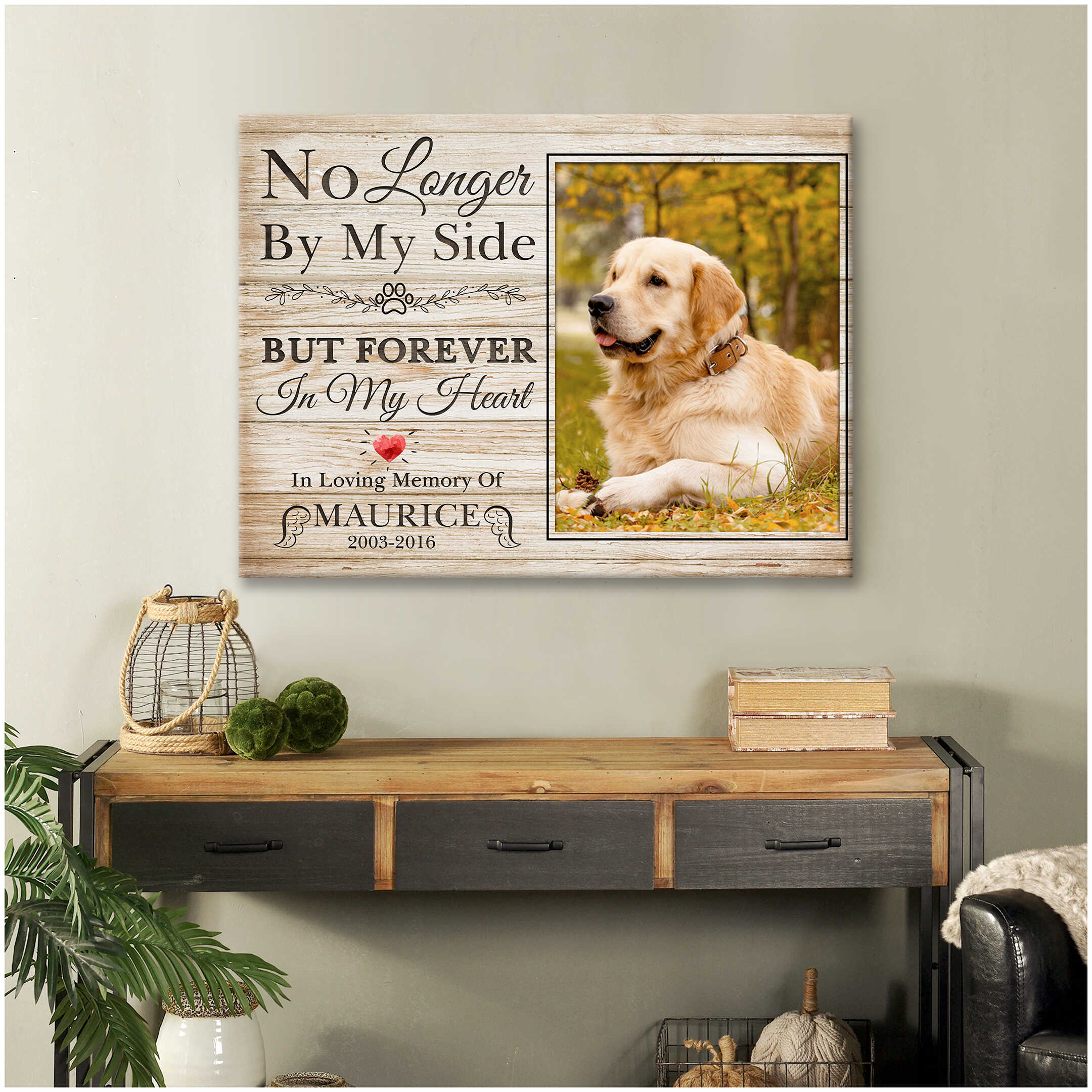 No Longer By My Side Personalized Canvas Prints Illustration 1