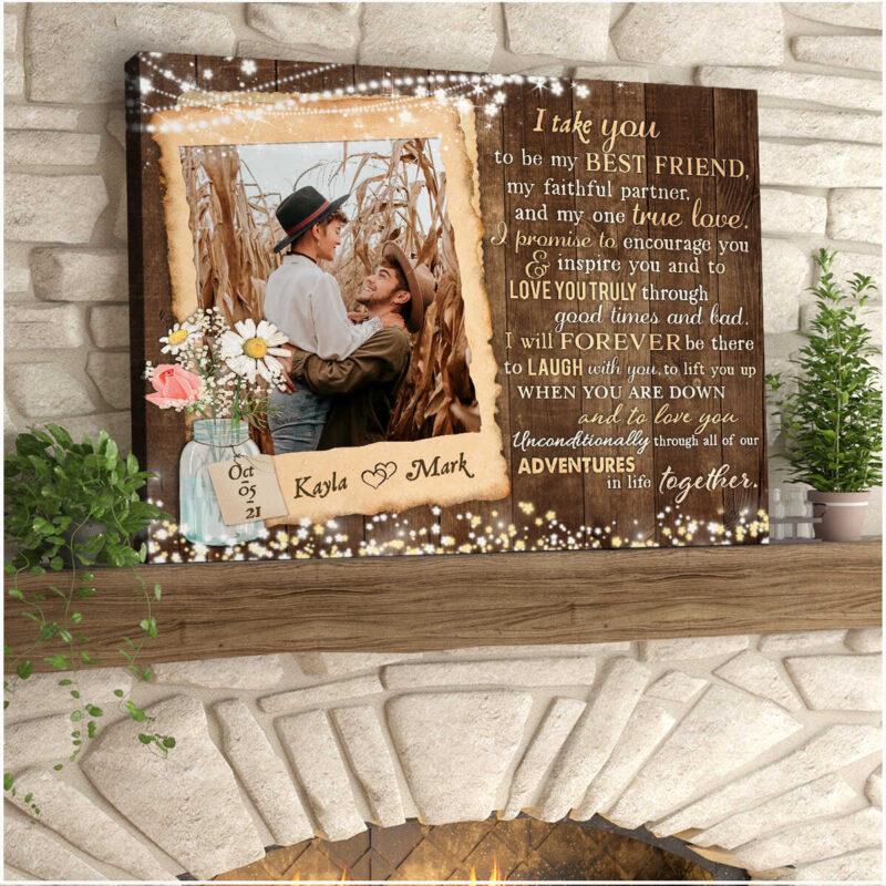 Custom Canvas Prints Personalized Wedding Photo Gifts Meaningful Anniversary For Couple Ohcanvas Illustration 5