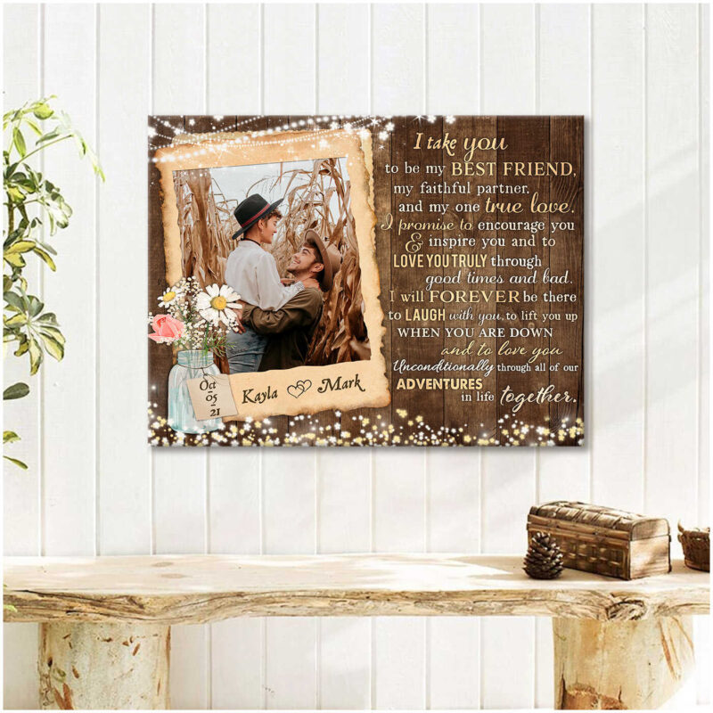 Custom Canvas Prints Personalized Wedding Photo Gifts Meaningful Anniversary For Couple Ohcanvas Illustration 1
