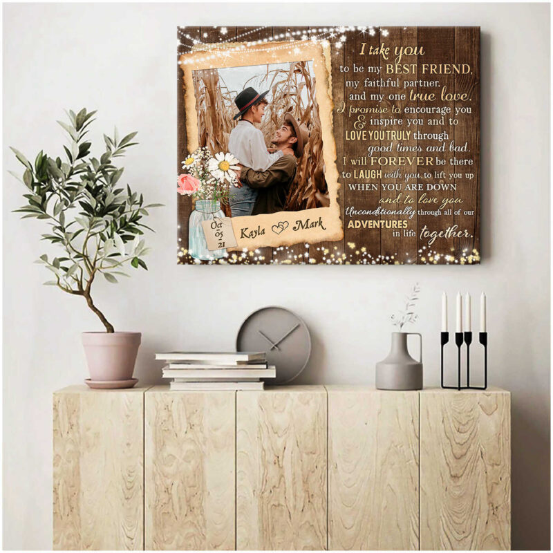Custom Canvas Prints Personalized Wedding Photo Gifts Meaningful Anniversary For Couple Ohcanvas Illustration 3