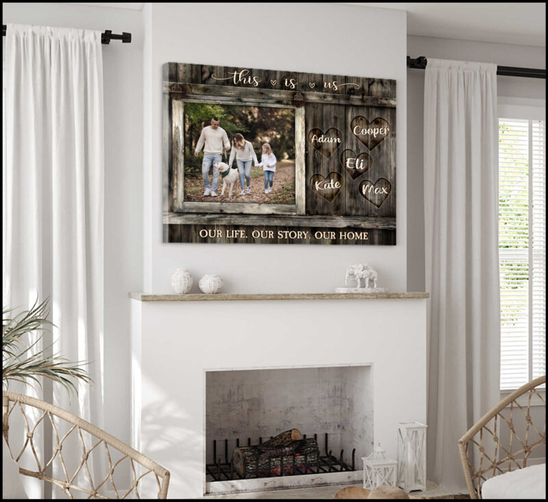Custom Canvas Prints Personalized Photo Gifts Family Gifts Our Life Our Story Our Home Wall Art Decor Ohcanvas (Illustration-3)